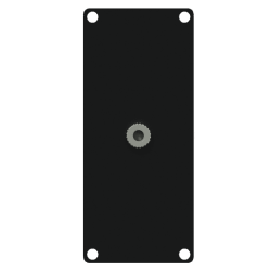 CAYMON CASY136/B Panel CASY złącze jack 3,5 mm – 3-pinowe złącze skręcane, 1-modułowy, czarny